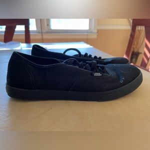 Vans Black Canvas Shoes